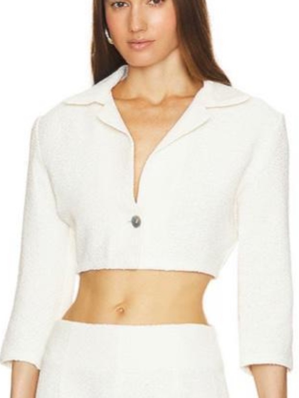 BUCI NYC Cropped Cream Blazer Size L